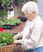 Ruth Owens, Owens Garden Center, Somerset, KY, loves to create beautiful containers and hanging baskets of your favorite flowers.